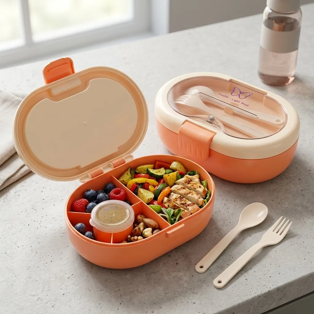 Food Storage With Dividers - Çocuklar ve Yetişkinler İçin, Okul Öğle