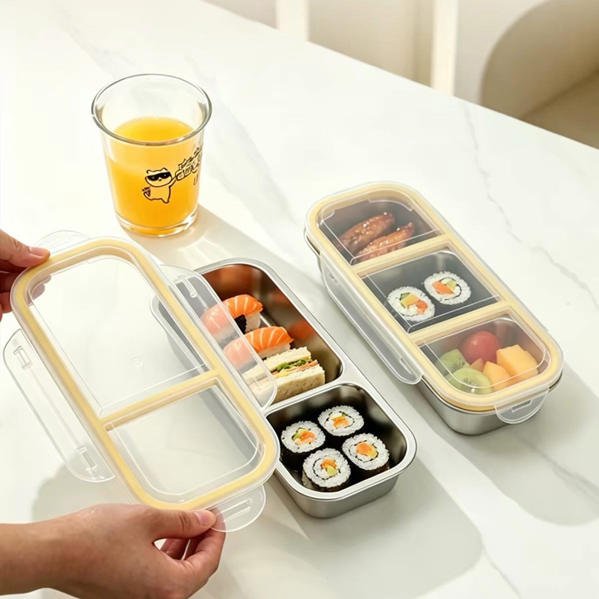 Paslanmaz çelik kapaklı yiyece - Food Storage Meals incelemesi ve fiyatı